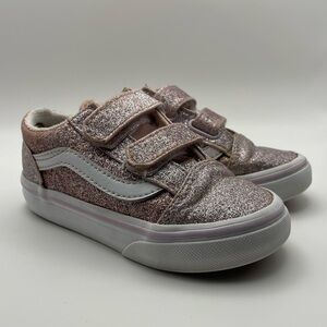 Vans Kids Glitter Sneakers - Pink and Gray